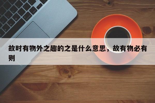 故时有物外之趣的之是什么意思,故有物必有则
